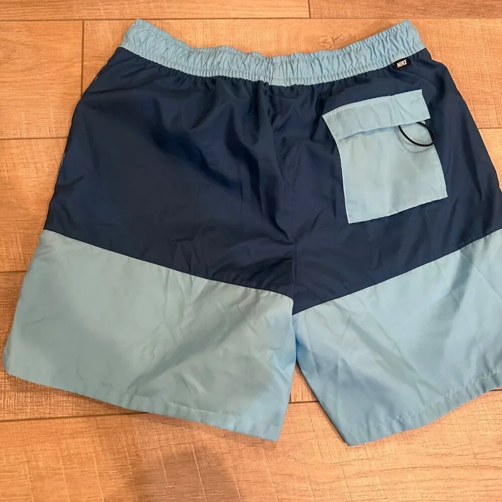 NIKE MENS SWIM TRUNKS SHORTS BLUE MEDIUM